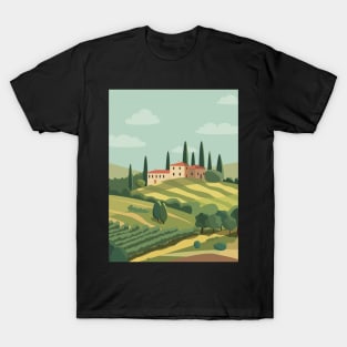 Toscana view , Italian landscape T-Shirt